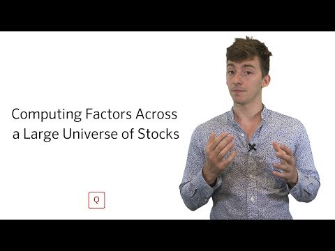 Using Pipeline to Compute Factors Across a Large Universe of Stocks