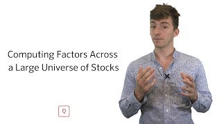 Using Pipeline to Compute Factors Across a Large Universe of Stocks