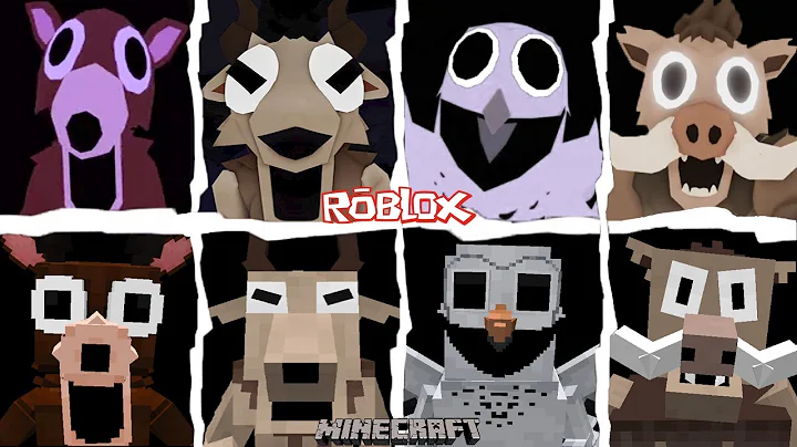 99 Nights in the Forest - DEER vs GOAT vs OWL vs BOAR | ALL JUMPSCARES vs Minecraft