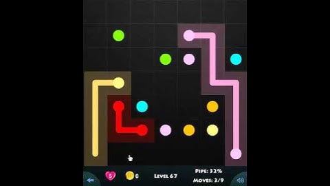 flow game facebook - green pack level 67 Connect the dots