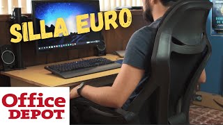 SILLA Ejecutiva Euro de OFFICE DEPOT Review - YouTube