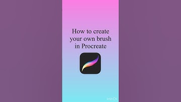How to create your own brush in Procreate #art #procreate #tutorial #digitalart #brush #shorts #easy