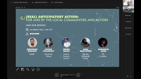 [HNPW 2025] (Real) anticipatory action: for and by the local communities and actors