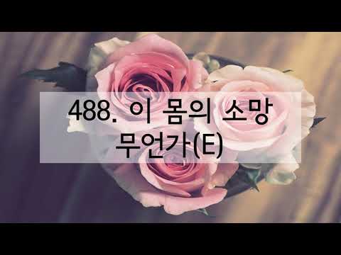 새찬송가 488장 이 몸의 소망 무언가(반음 낮춤)
