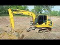 Method Power Excavator PC 130 \; Tracked Land truck Long Reach Excavator Dredging Canal