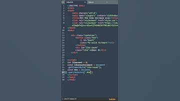 Like button | HTML, CSS & JS