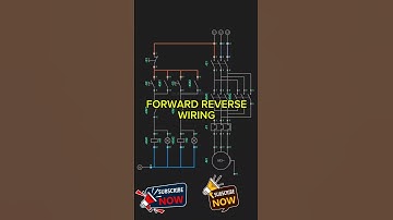Forward and Reverse Wiring diagram control and power 3 Phase motor #shorts #electrical #automation