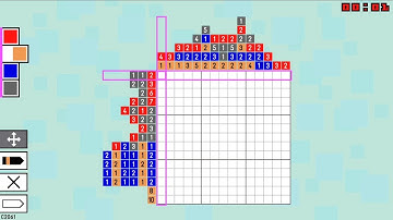 Pic-a-Pix Color 2🧩:  Level 61