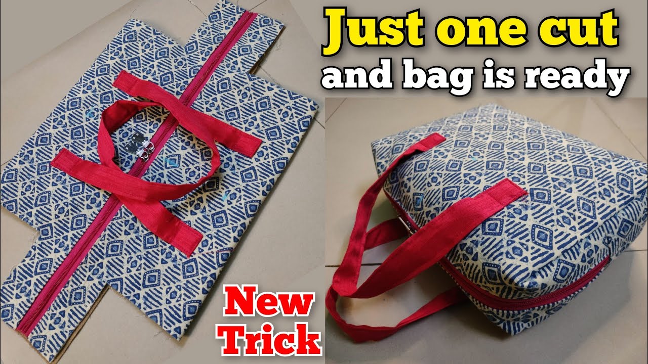 बैग बनाने का सबसे आसान तरीका /very easy zipper handbag/handbag/bag/  shopping bag - YouTube | Diy purse, Sewing patterns free, Small purse