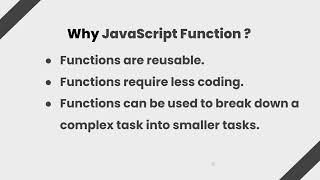 JavaScript Functions