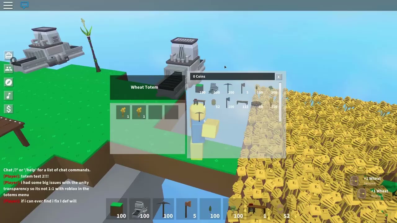 Roblox Skyblock In Unity - Totem Test #2 - 11/20/2025