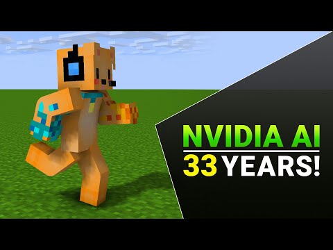 NVIDIA’s AI Plays Minecraft After 33 Years of Training! 🤖