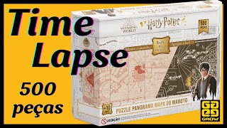 Quebra-cabeça do Harry Potter Mapa do Maroto 500 pcs