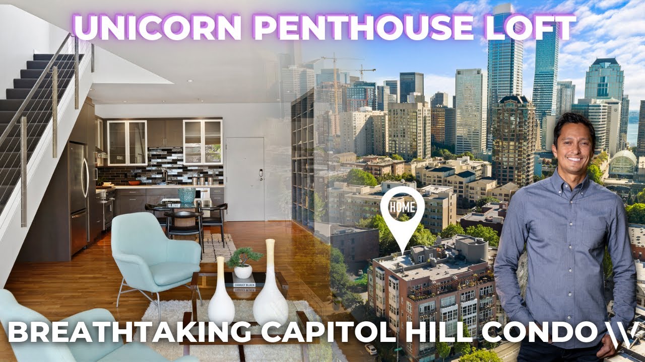 🦄 RARE! Breathtaking Penthouse Condo Loft in the Heart of Capitol Hill, Seattle, WA