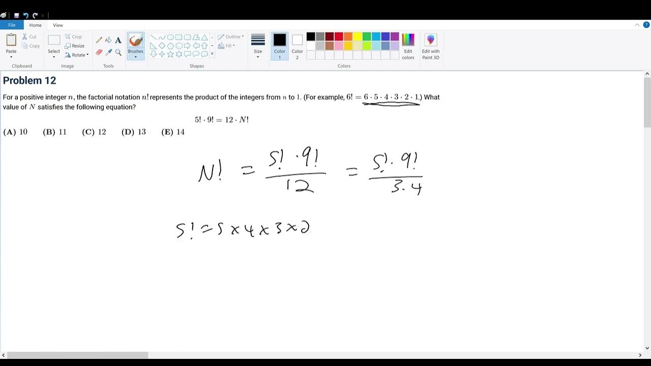 2020 AMC 8 Problem 12 - YouTube