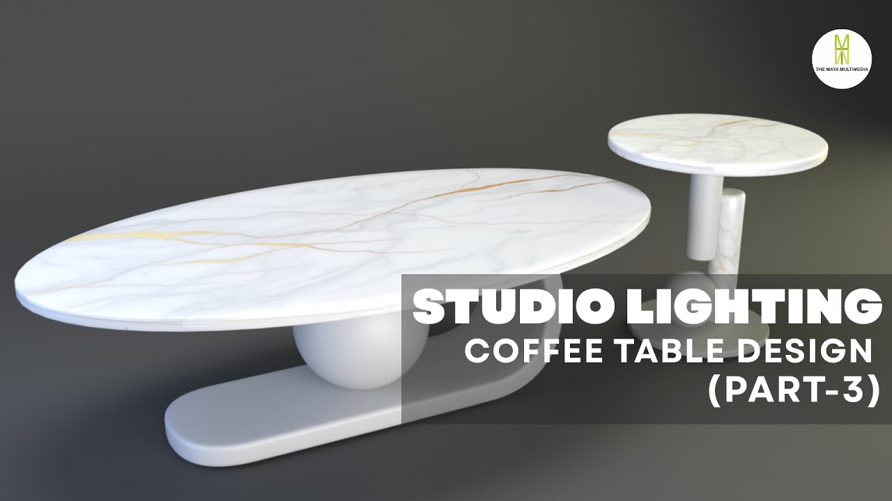 LIGHTING ON COFFEE TABLE DESIGN IN 3DS MAX (PART-3)|FURNITURE DESIGN IN ...