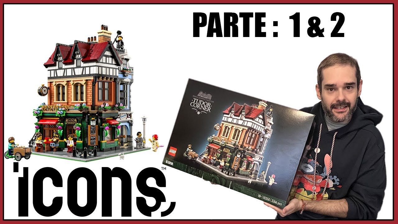 LEGO Icons La esquina Tudor 😍 Montando el nuevo modular de LEGO 😍 Parte 1 & 2