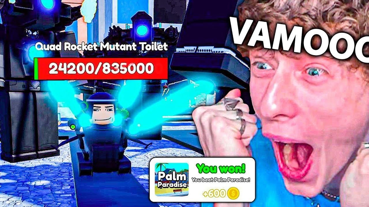 ¡Logré PASARME Palm Paradise🏖️ en NIGHTMARE!😁😈💪🏻 (AL FIN) - Toilet Tower Defense