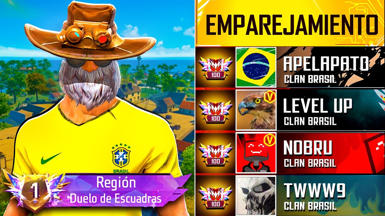 ¡ME ENFRENTE A UNA ESCUADRA BRASILEÑA! ☠️🇧🇷 FREE FIRE