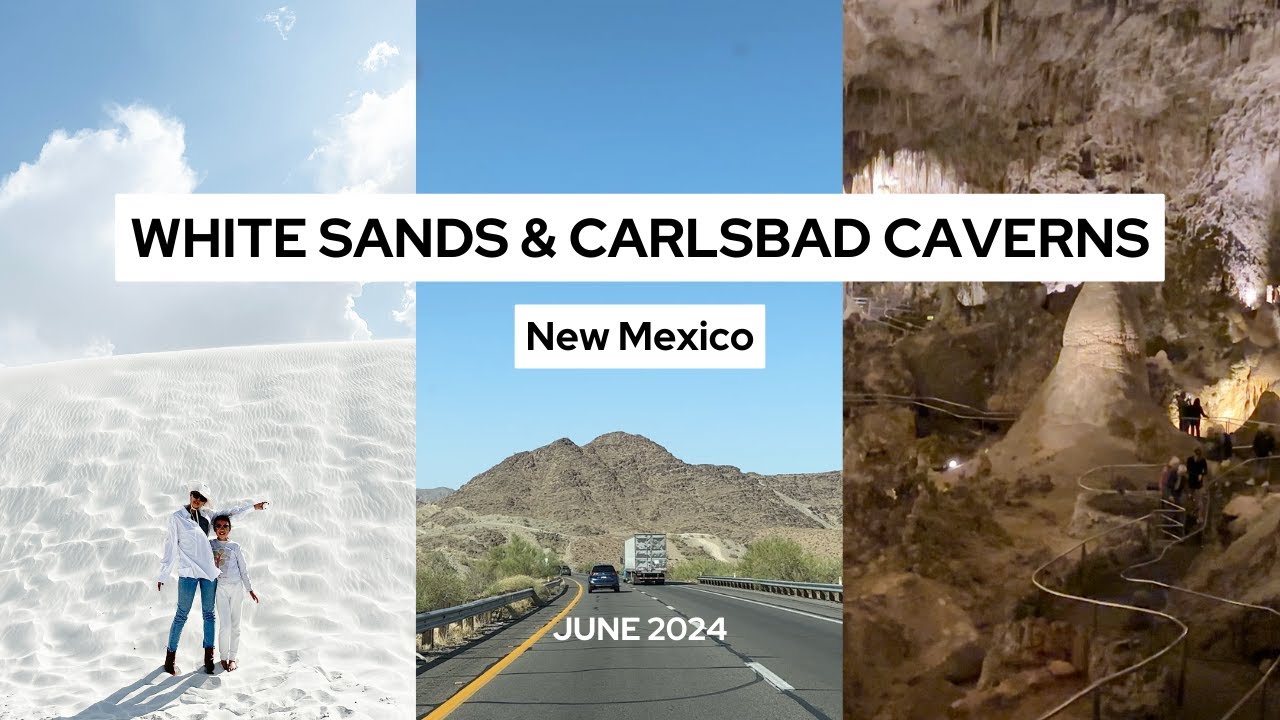 Trip to White Sands &amp; Carlsbad Caverns (vlog) - YouTube