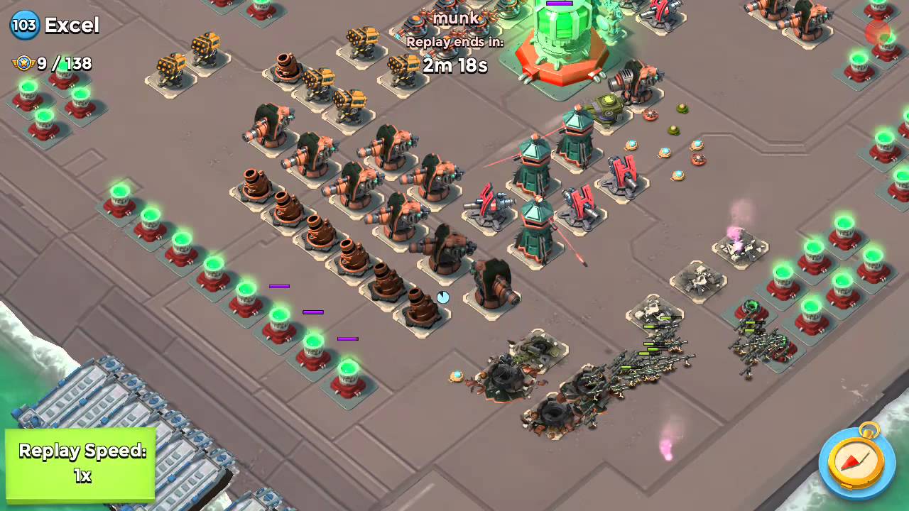 Boom beach Tinderbox Excel zooka rush