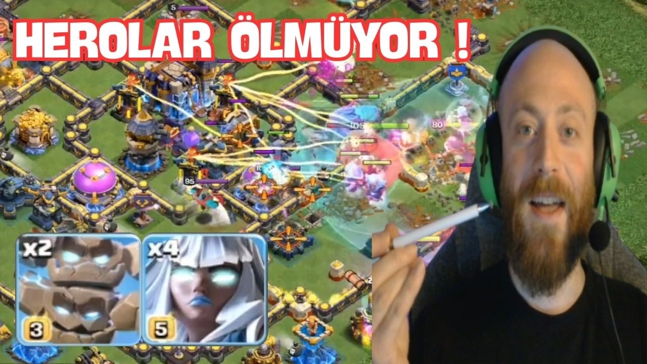 METEOR GOLEMİ - ELEKTRO TİTAN TANK ORDU! | SALDIRI ANALİZİ (CLASH OF CLANS)
