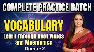Vocabulary | Complete Practice Batch | English With Rani Ma'am