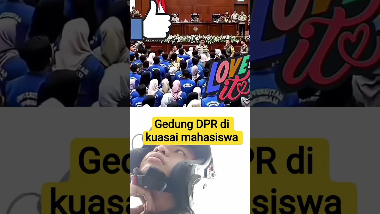 Gedung DPR di kuasai mahasiswa 