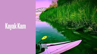 Kayak Kam on the Missouri River at Bismarck, North Dakota