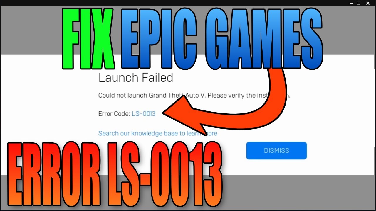 GTA V - How To Fix Epic Games Launch Error (LS-0013) 