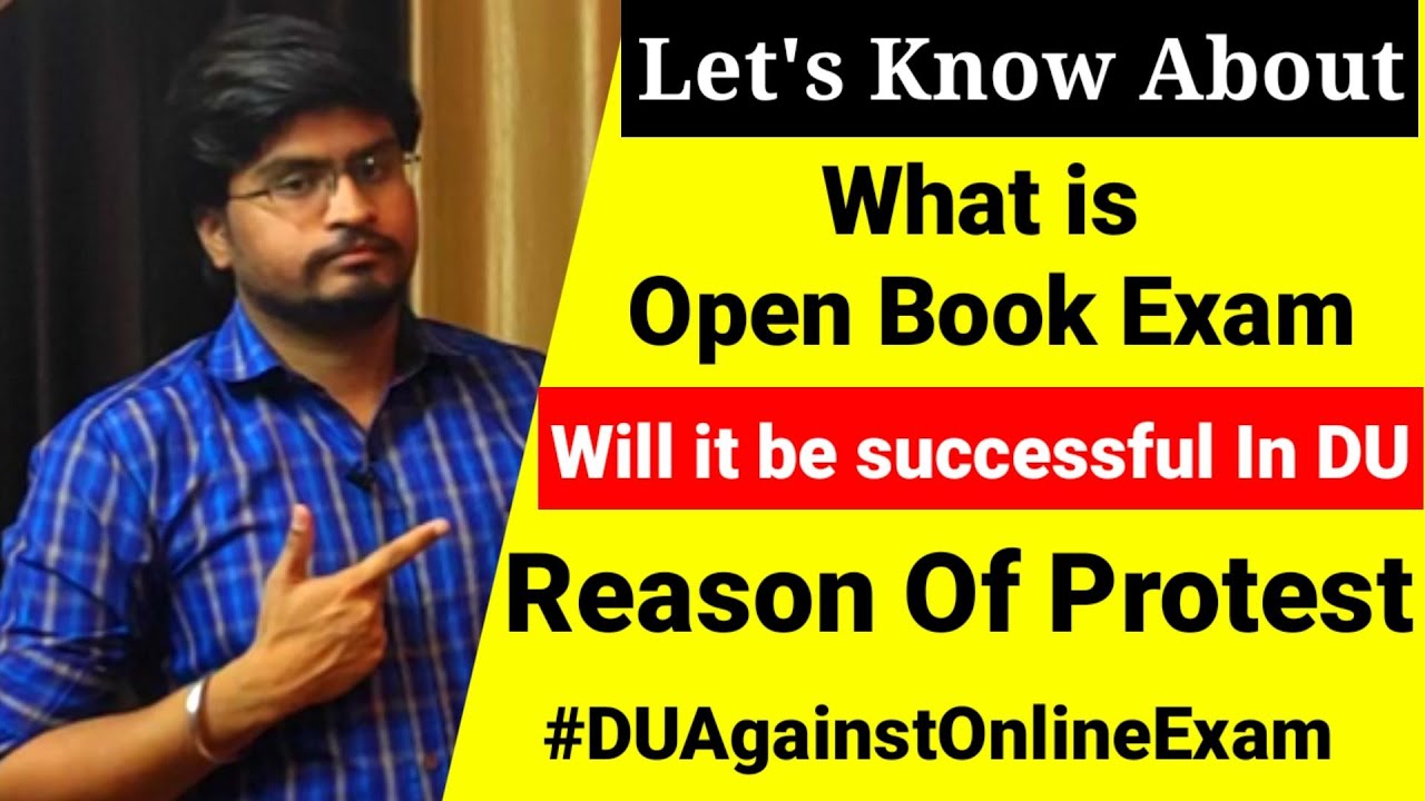 What is Open books exam || Will it be successful in DU || protest against open book exams
