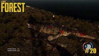 The Forest (PS4 Pro) gameplay german # 20 - Auf Krokodil jagd screenshot 2