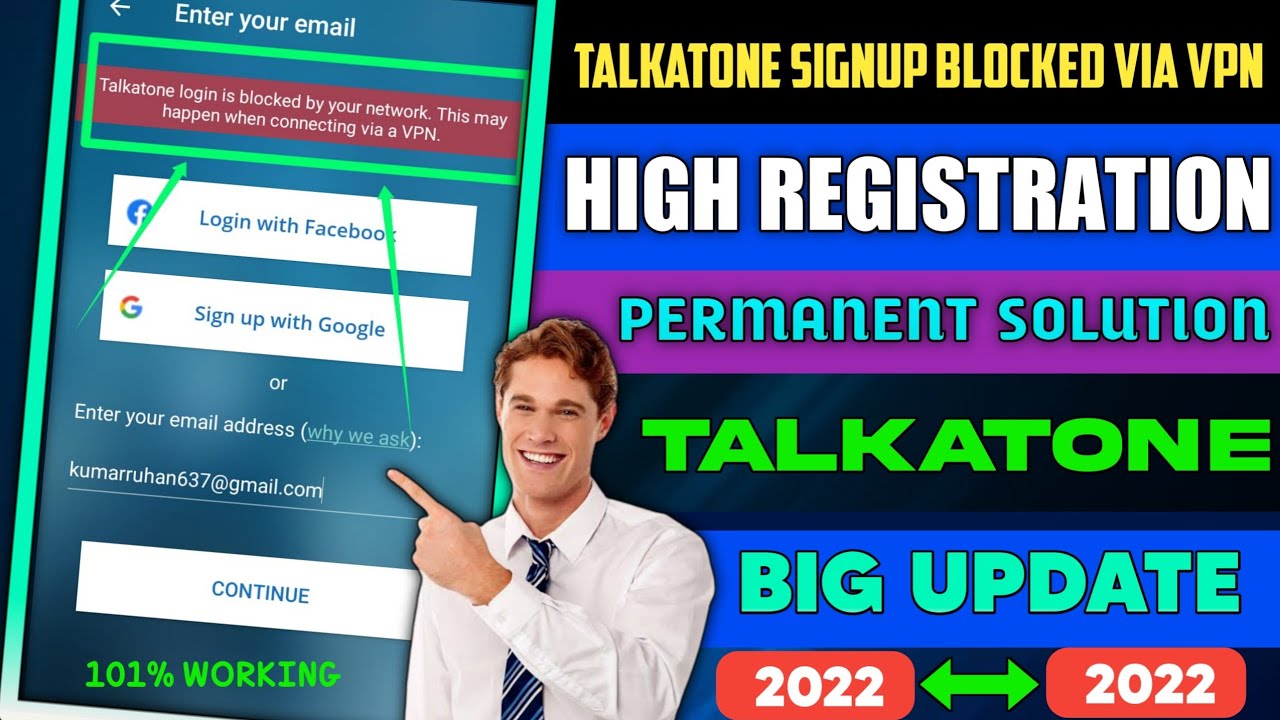 Talkatone Login Is Blocked Via Your Network Or Higher Number Of Rajistration Problem Solution 2022 |