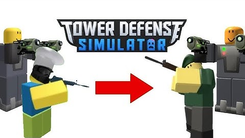 John and commando meets their future selves in a nutshell || TOWER DEFENSE SIMULATOR || ROBLOX