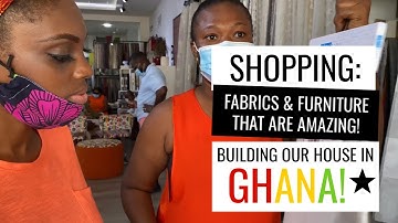 Chic Pieces Of Fabrics & Furniture at Kimo | Building Our Dream Home In Ghana | Building In Ghana
