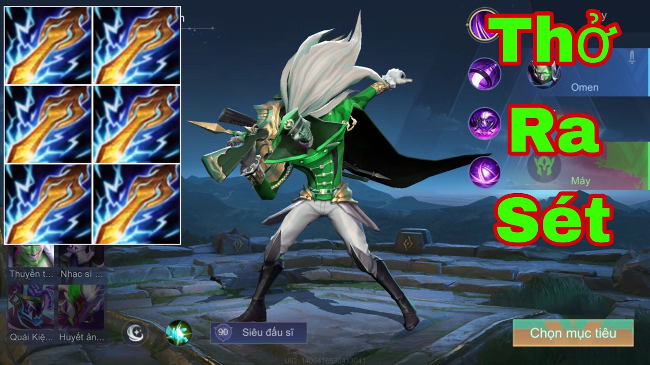 LIÊN QUÂN : Bóng Ma Omen Lên Full Gươm Sấm Sét Gõ Như Hack - Quái Vật Một Thời Trở Lại