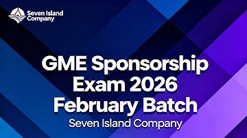 GME Sponsorship Exam 2026 February Batch 📣SEVEN ISLAND COLLEGE 📣- Form is AVAILABLE NOW