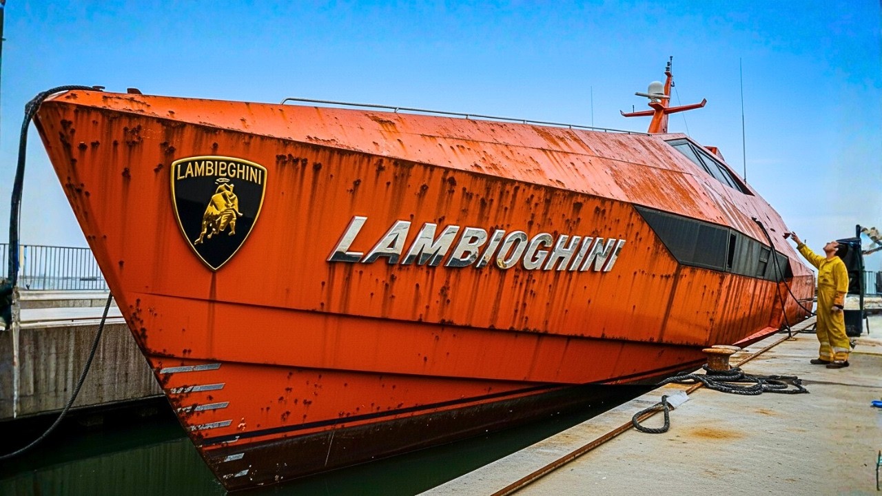 I Bought an Abandoned Lamborghini Yacht and Restored it to like New ( REAL Restoration )