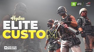 🔴 PUBG MOBILE LIVE l HYDRA ELITE CUSTOMS [ WEEK 7 ] DONATIONS ON SCREEN! 🎉