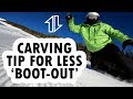 Snowboard Carving Tip to have LESS 'Boot-Out'