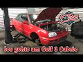 Abenteuer Grossbaustelle - die Achsen & Bremsen müssen raus | VW Golf 3 Cabrio | the F-Team