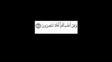 (وفي أنفسكم أفلا تبصرون) بصوت القارئ أحمد العجمي
