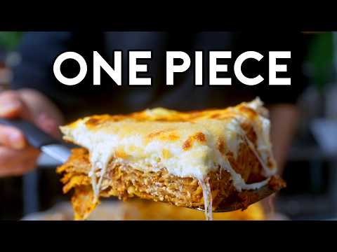 Making Cat Vipers 4-Cheese Lasagna from One Piece  Anime With Alvin