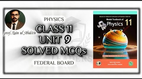 Solved MCQs | Chapter 9: Waves | Class 11 Physics | Federal Board | #mcqs #unit9