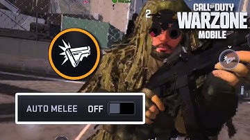 How to turn off auto melee on warzone mobile #warzonemobile