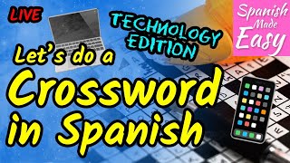 Learn Spanish: TECHNOLOGY EDITION, Let's do a Crossword Puzzle in Spanish. screenshot 5