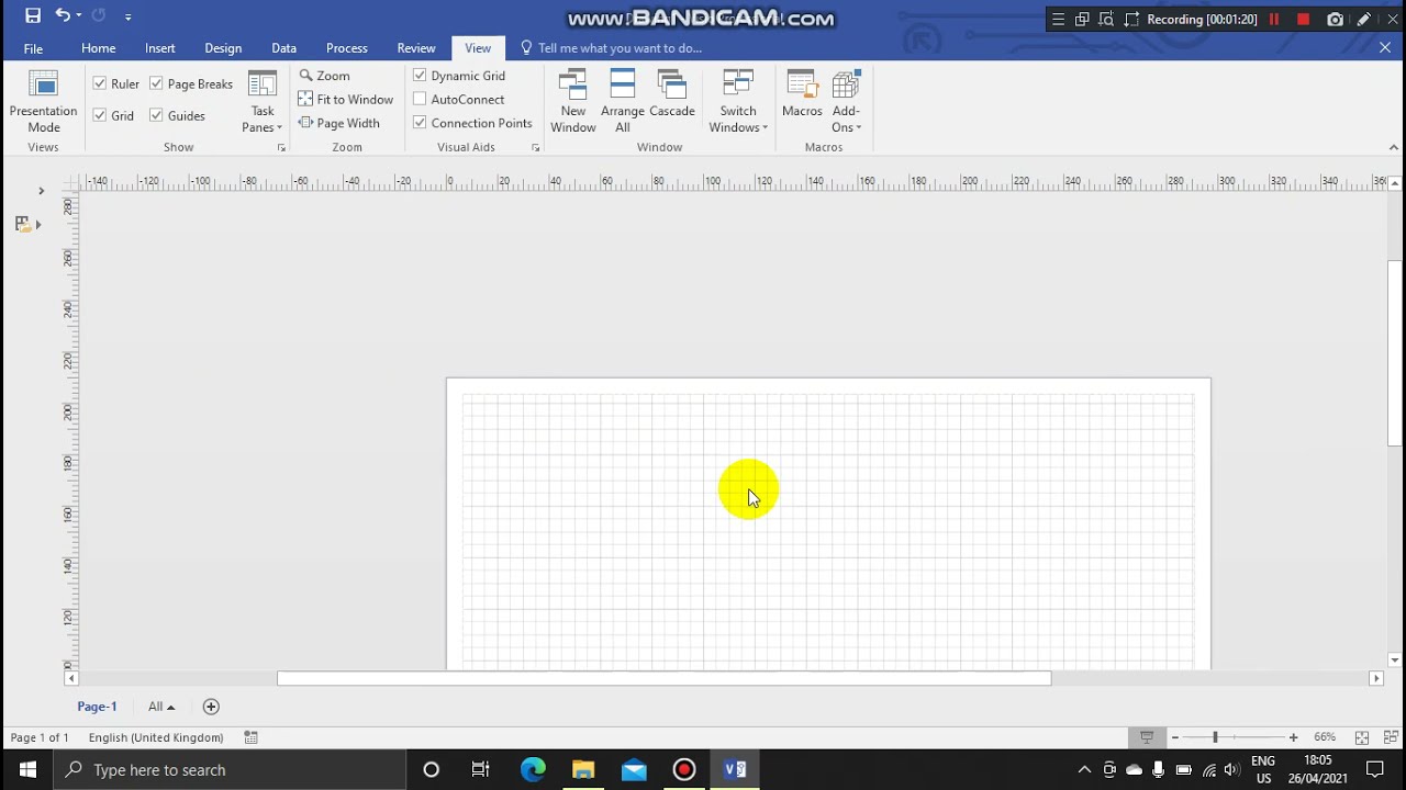 Visio Set Grid