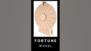Wheel of Fortune DIY with templates #wheeloffortune #fortunewheel #cardboardcrafts
