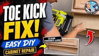 How to Fix a Cabinet Toe Kick | Easy DIY Cabinet Repair
