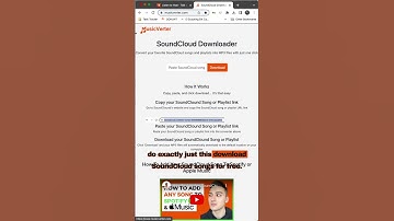 HACK TO DOWNLOAD SOUNDCLOUD SONGS